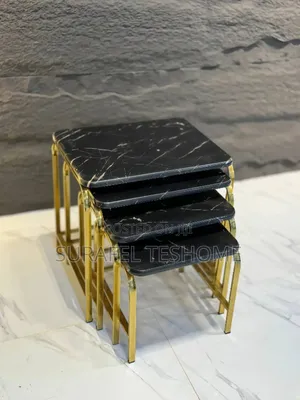 የተለዩ ኮፊ ቴብሎች - 3 Set Coffee Tables - ኢፖክሲ ጠረጴዛዎች