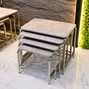 የተለዩ ኮፊ ቴብሎች - 3 Set Coffee Tables - ኢፖክሲ ጠረጴዛዎች