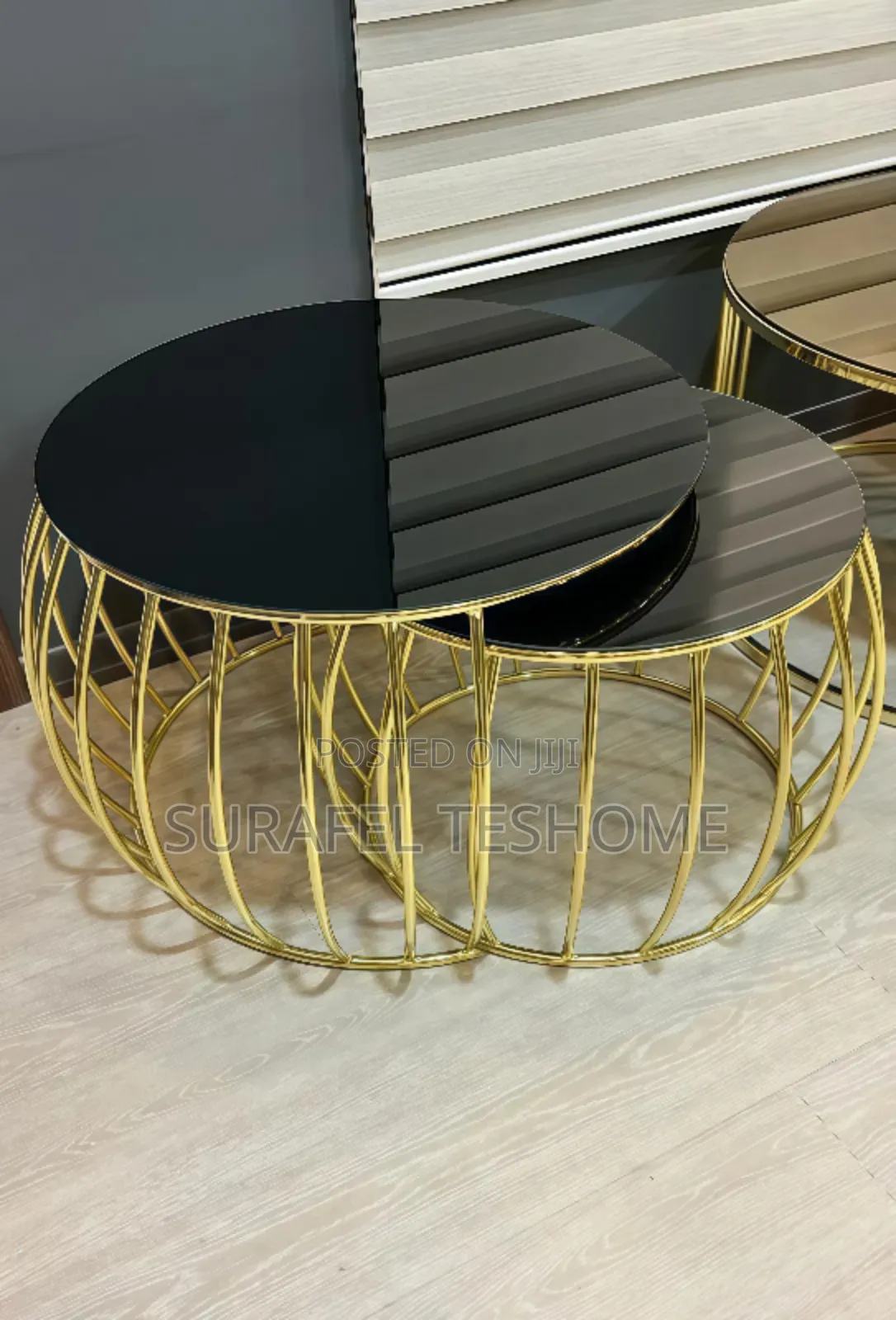 የተለዩ ኮፊ ቴብሎች - 3 Set Coffee Tables - ኢፖክሲ ጠረጴዛዎች