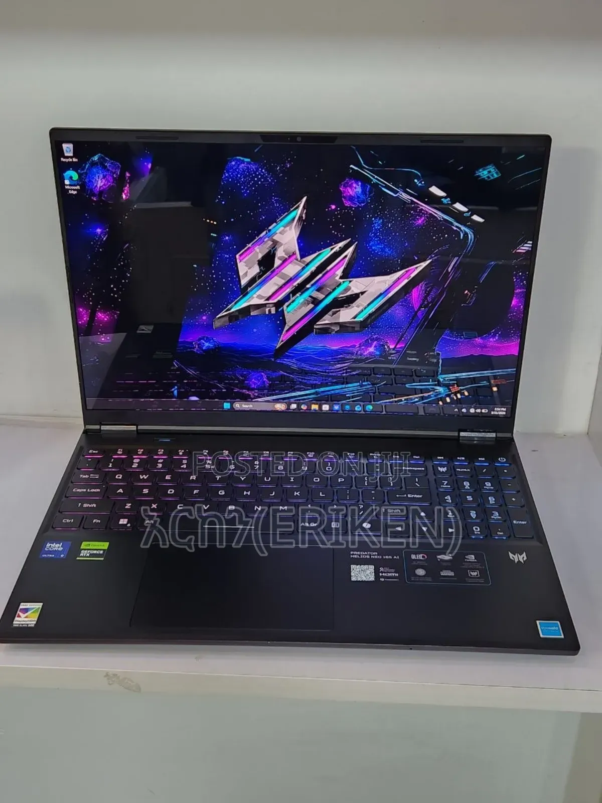 New Laptop Acer Predator Helios Neo 16 32GB Intel Core Ultra 9 SSD 1T