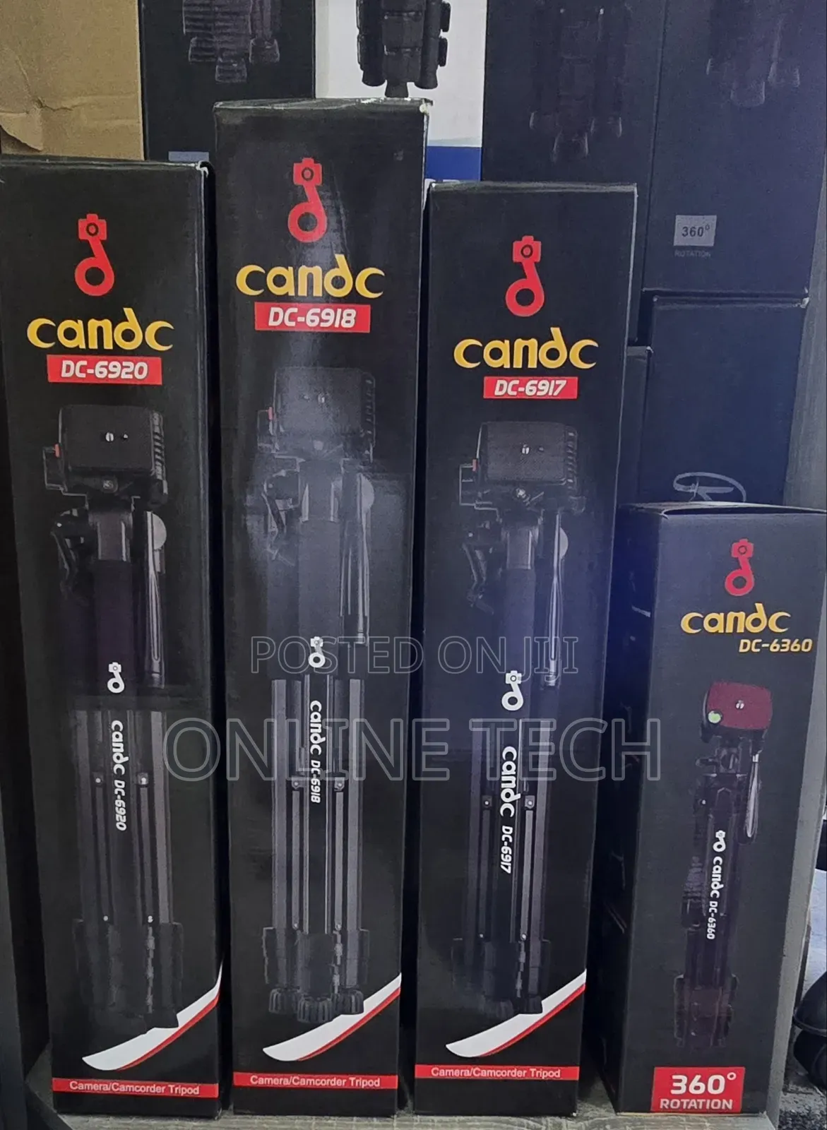Candc Dc Portable Tripod With Mobile Holder for Camera and Smartphone