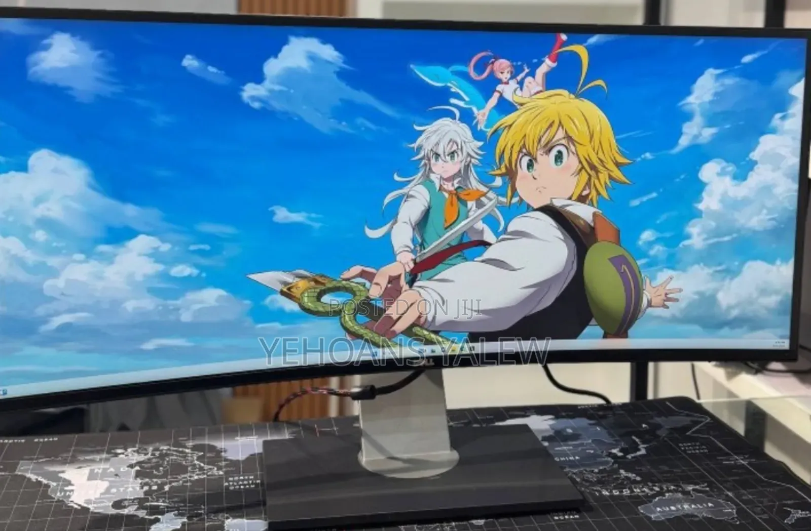 Curved Monitor Samsung 34 Inch, Monitor Brand: Samsung
