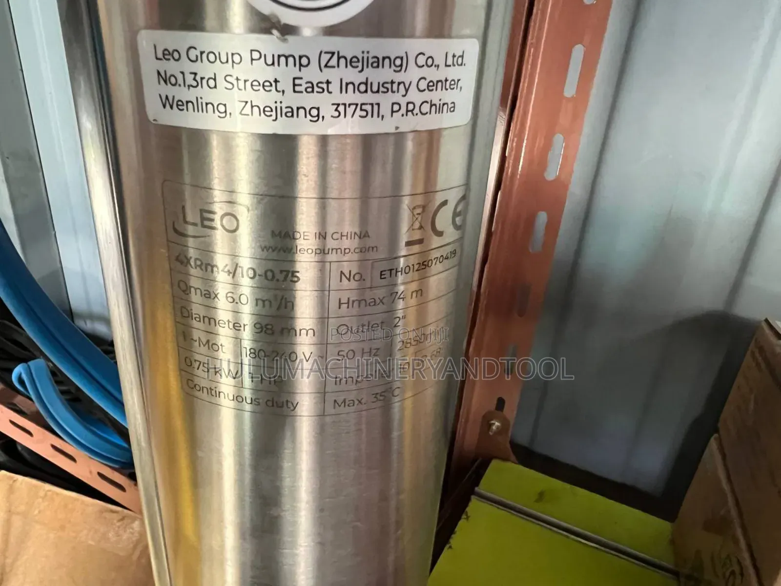 Leo Stainless Steel Submersible Borehole Water Pump