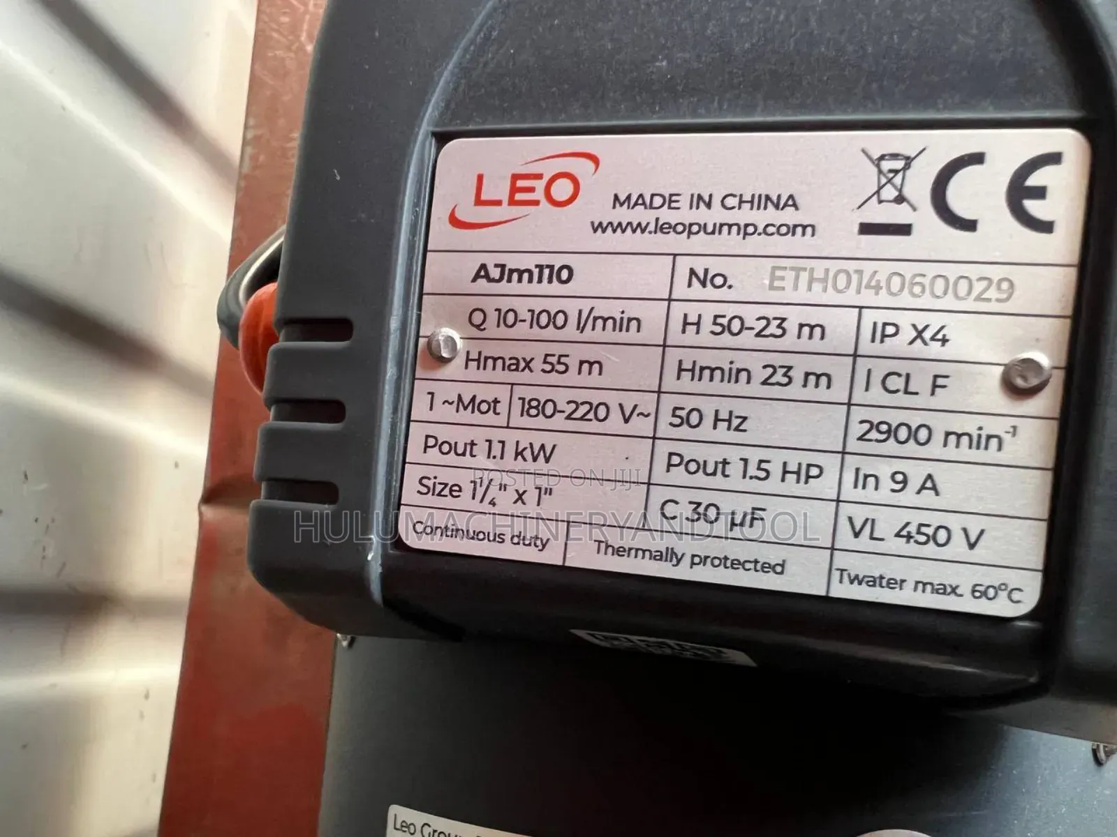 Leo Ajm110 Self-Priming Jet Water Pump