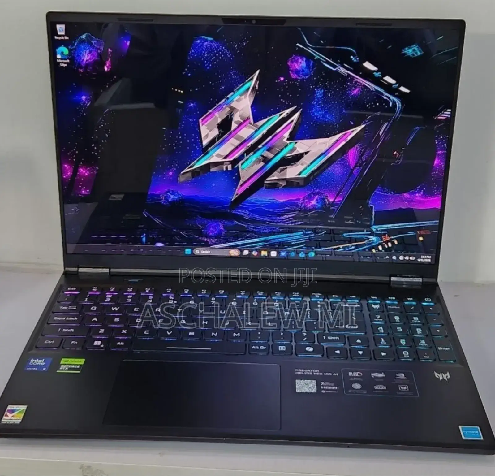New Laptop Acer Predator Helios Neo 16 16GB Intel Core Ultra 9 SSD 1T