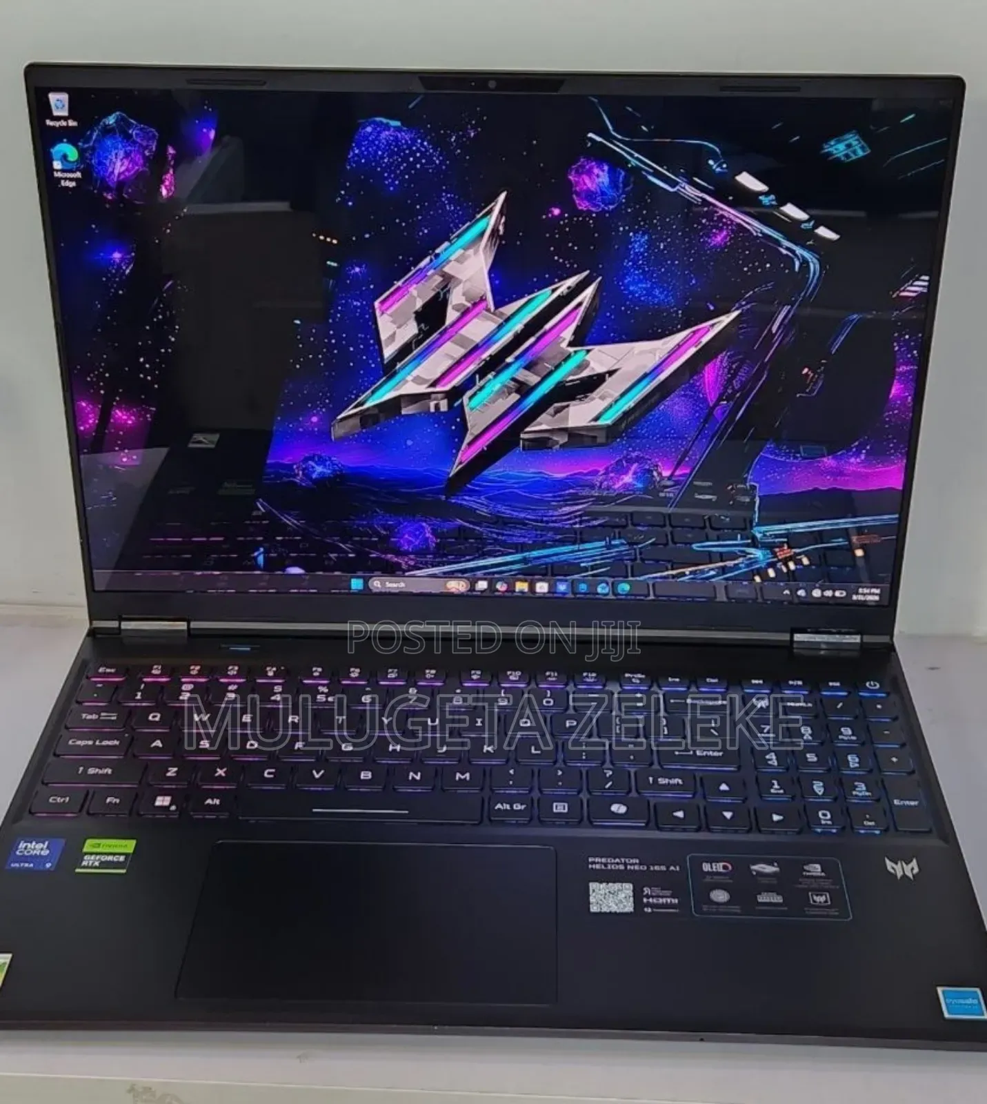 New Laptop Acer Predator Helios Neo 16 32GB Intel Core Ultra 9 SSD 1T