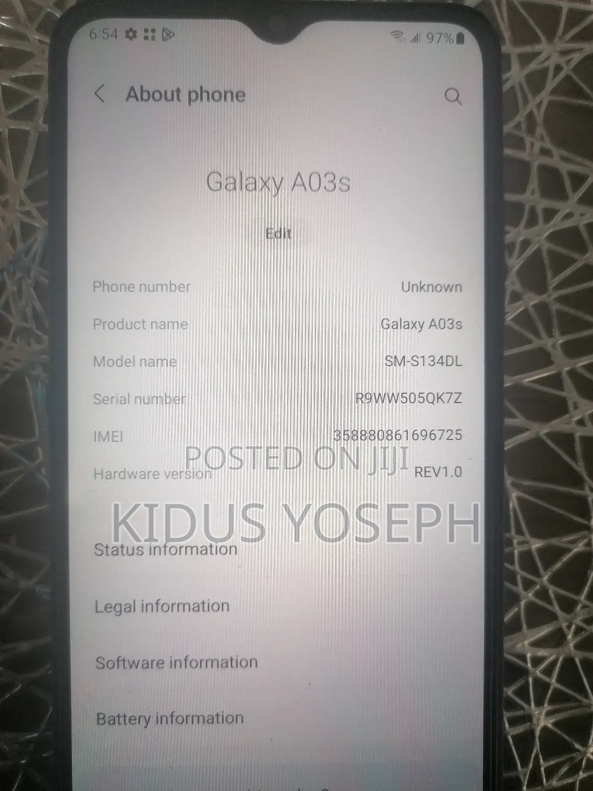 New Samsung Galaxy A03s 32 GB Black