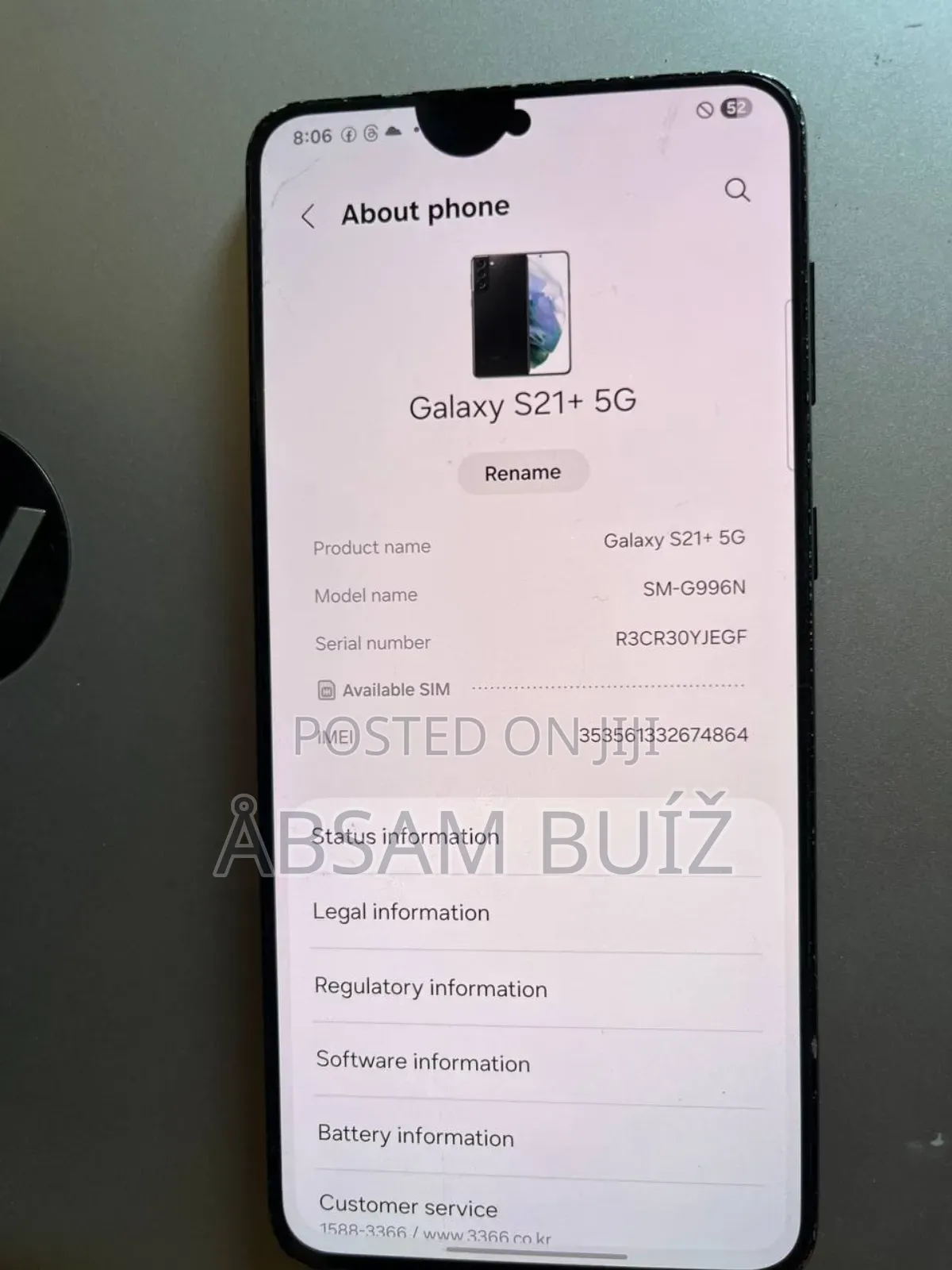 Samsung Galaxy S21+ 5G 256 GB Black