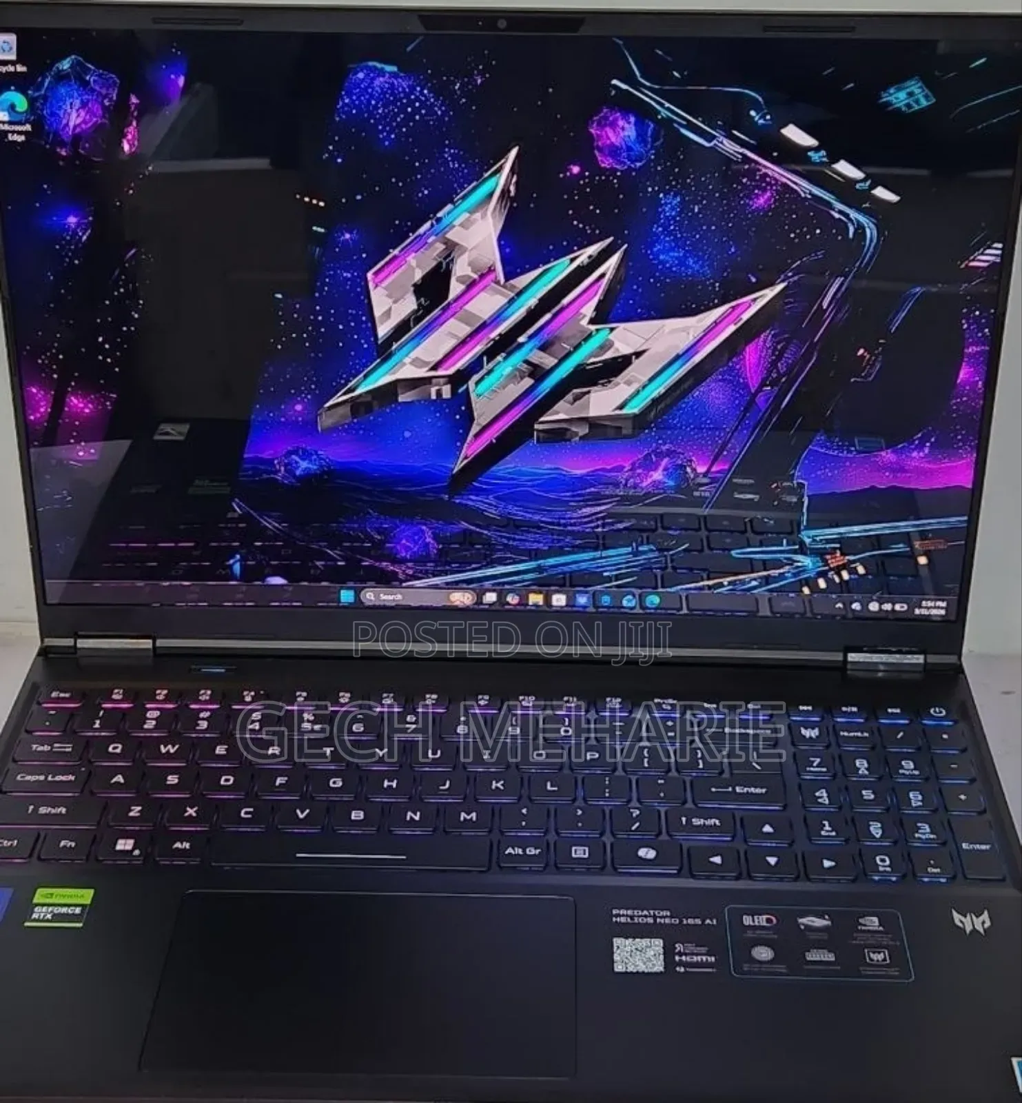 New Laptop Acer Predator Helios Neo 16 32GB Intel Core Ultra 9 SSD 1T