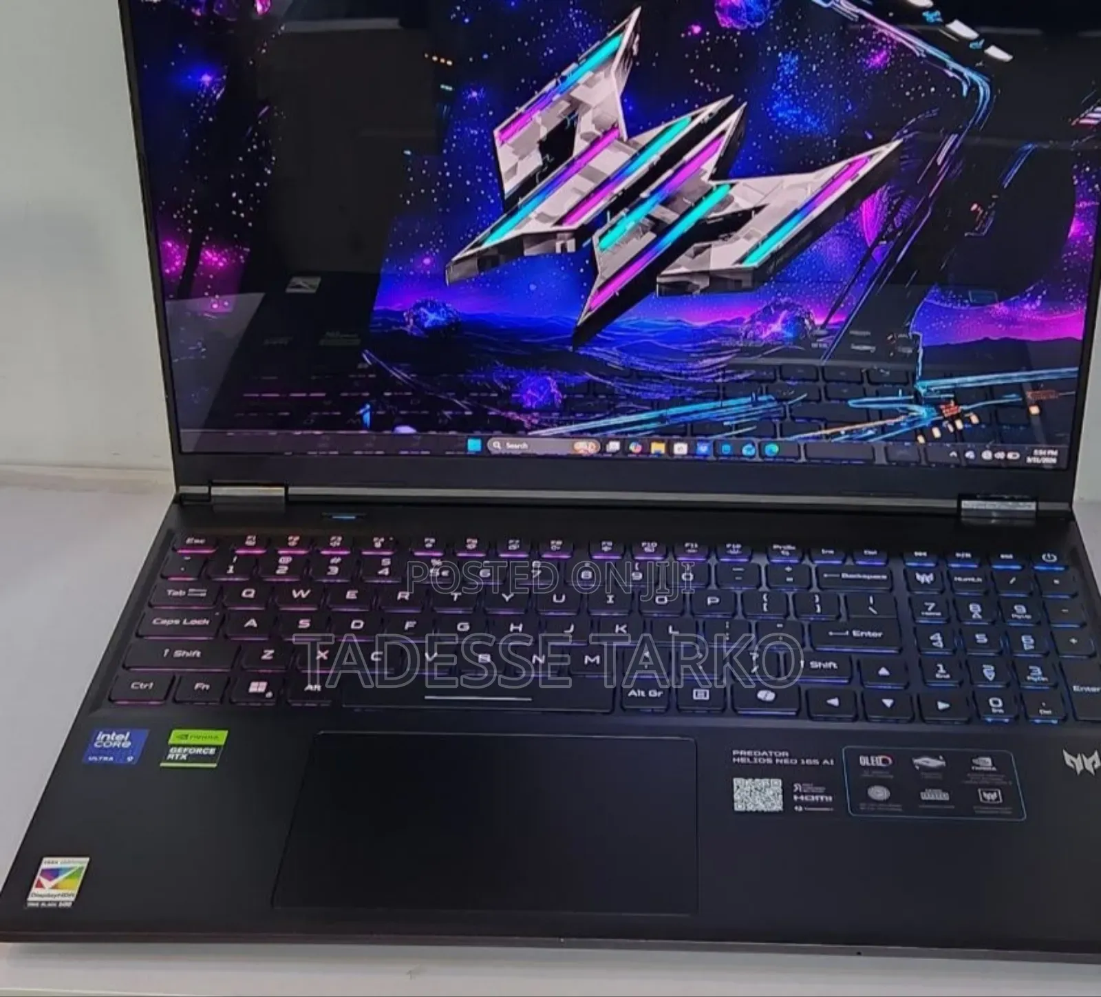 New Laptop Acer Predator Helios Neo 16 32GB Intel Core Ultra 9 SSD 1T