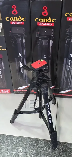Portable Video Tripod With Mobile Holder for Camera and Smartphone