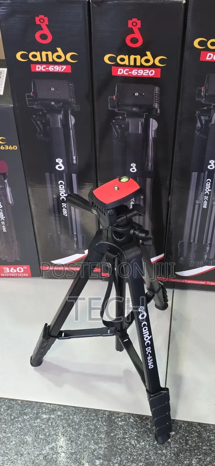 Portable Video Tripod With Mobile Holder for Camera and Smartphone