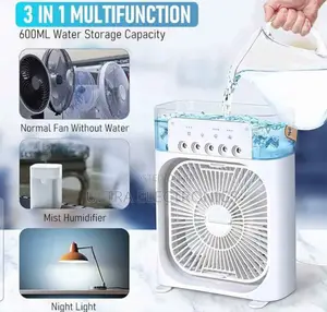 Humidifier, and Atomizing Cooler in One Compact Unit. Technology: