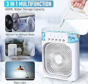 Humidifier, and Atomizing Cooler in One Compact Unit. Technology: