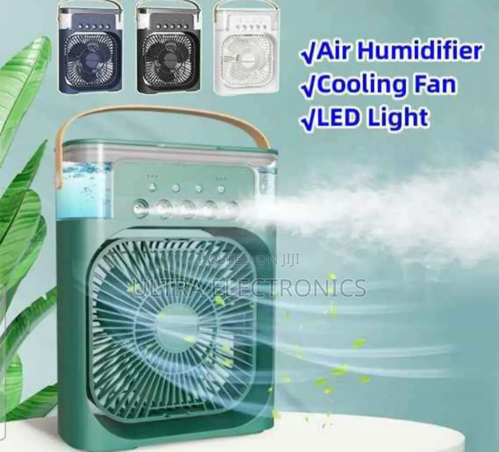 Humidifier, and Atomizing Cooler in One Compact Unit. Technology: