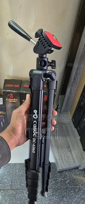 Portable Video Tripod With Mobile Holder for Camera and Smartphone