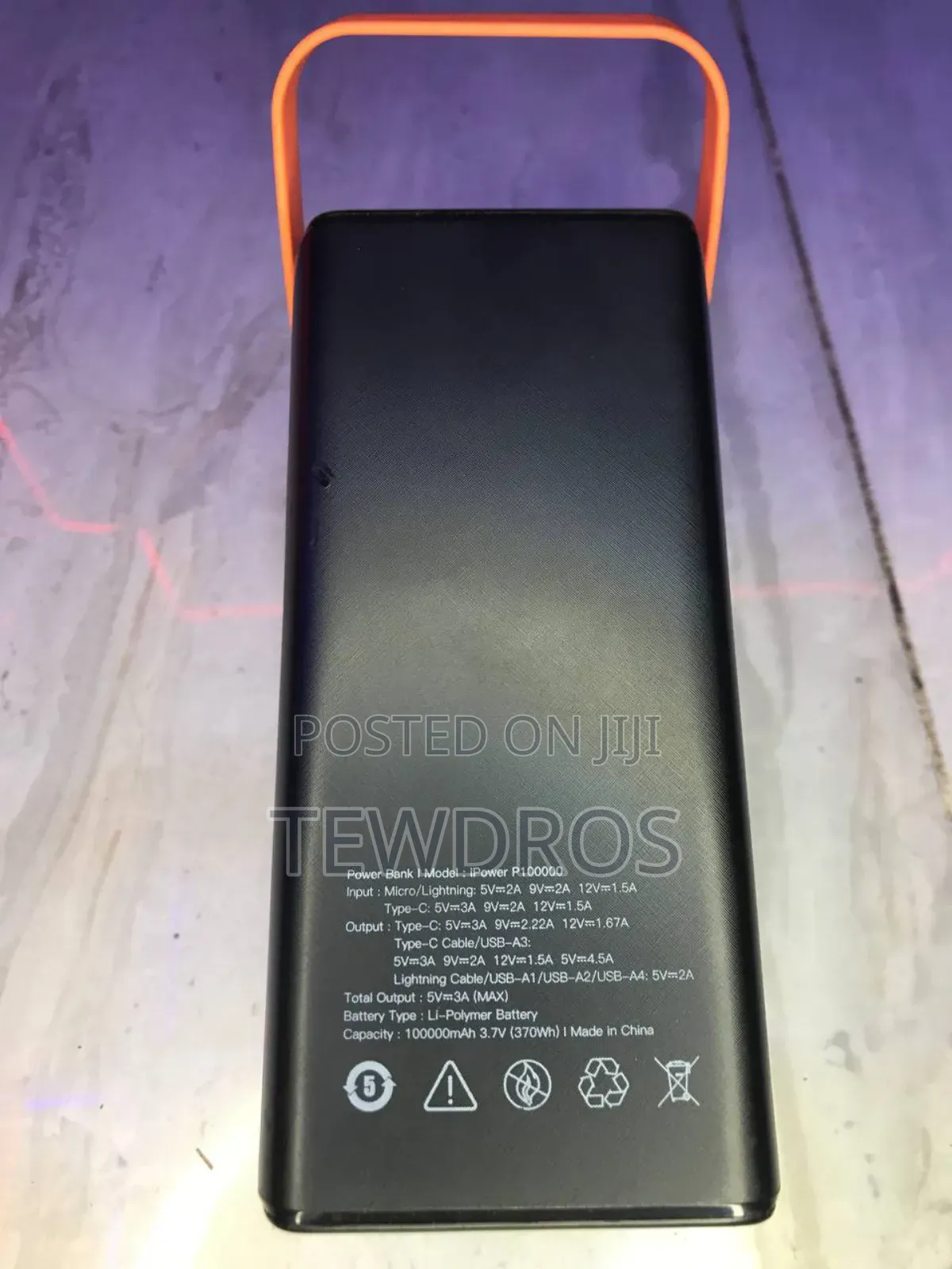Power Bank 100,000 Mah