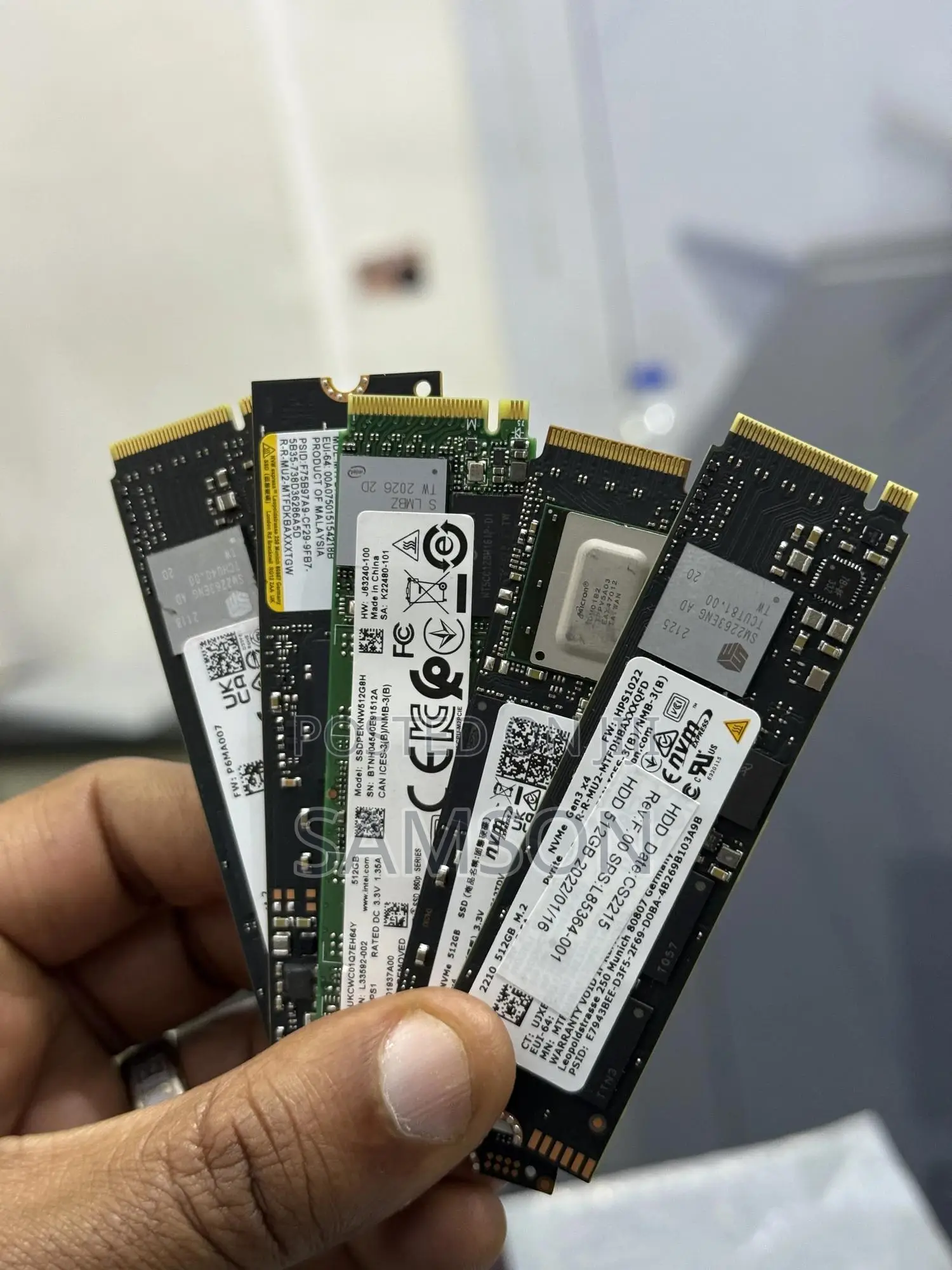512 Samsung, Wd M.2 SSD Nvme