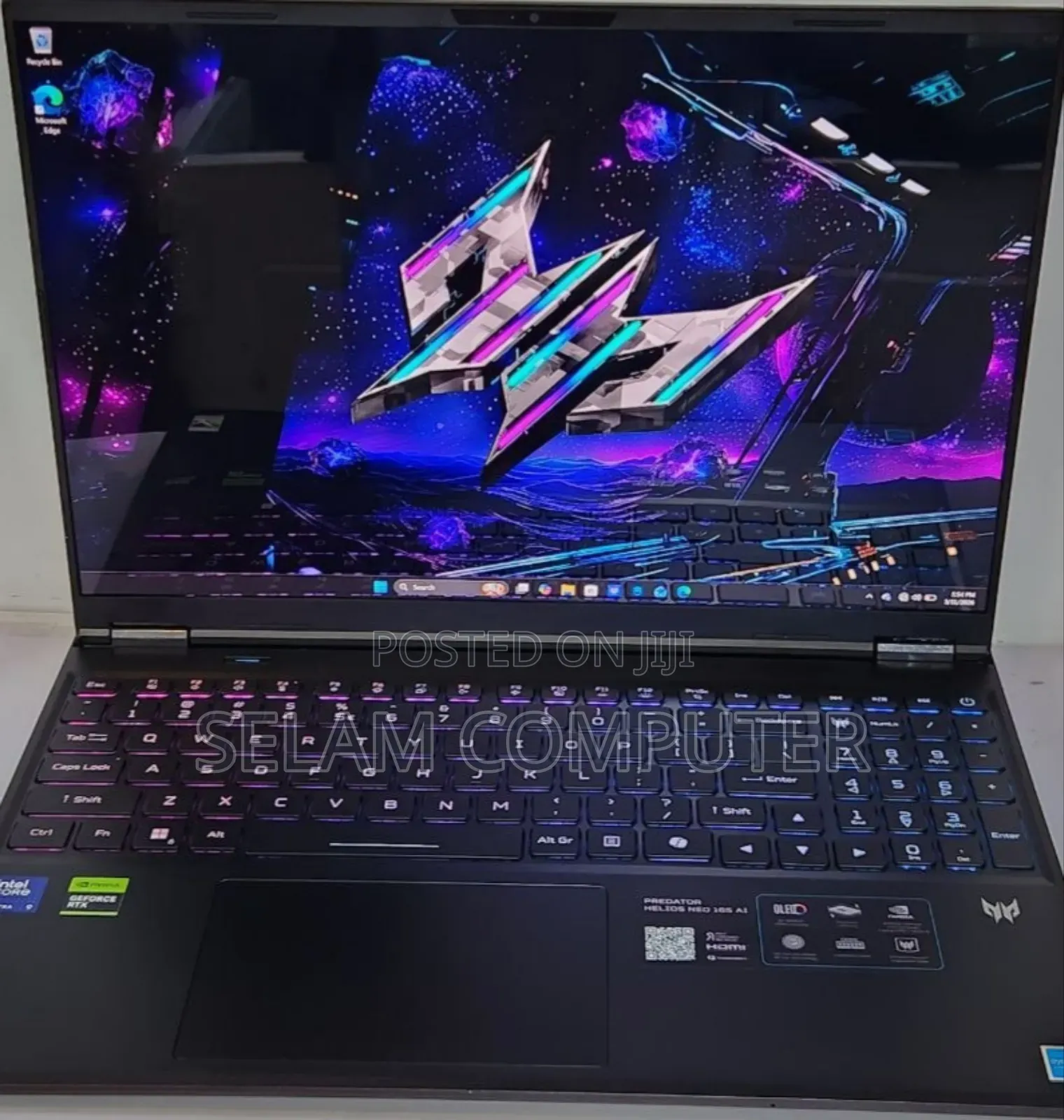New Laptop Acer Predator Helios 300 32GB Intel Core Ultra 9 SSD 1T