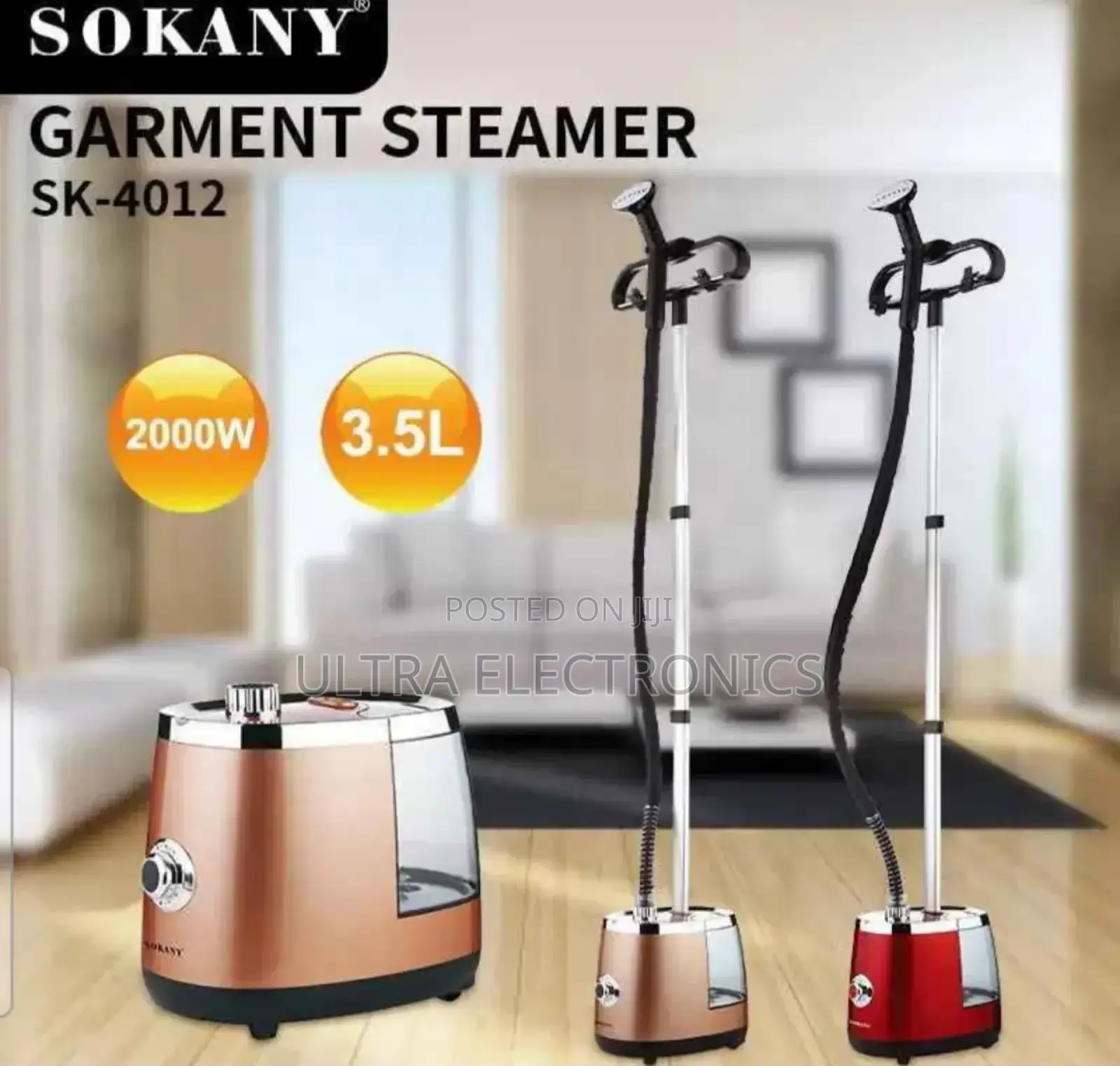 Sokany Sk-4012 Professional Garment Steamer. Power Capacity:3.5l