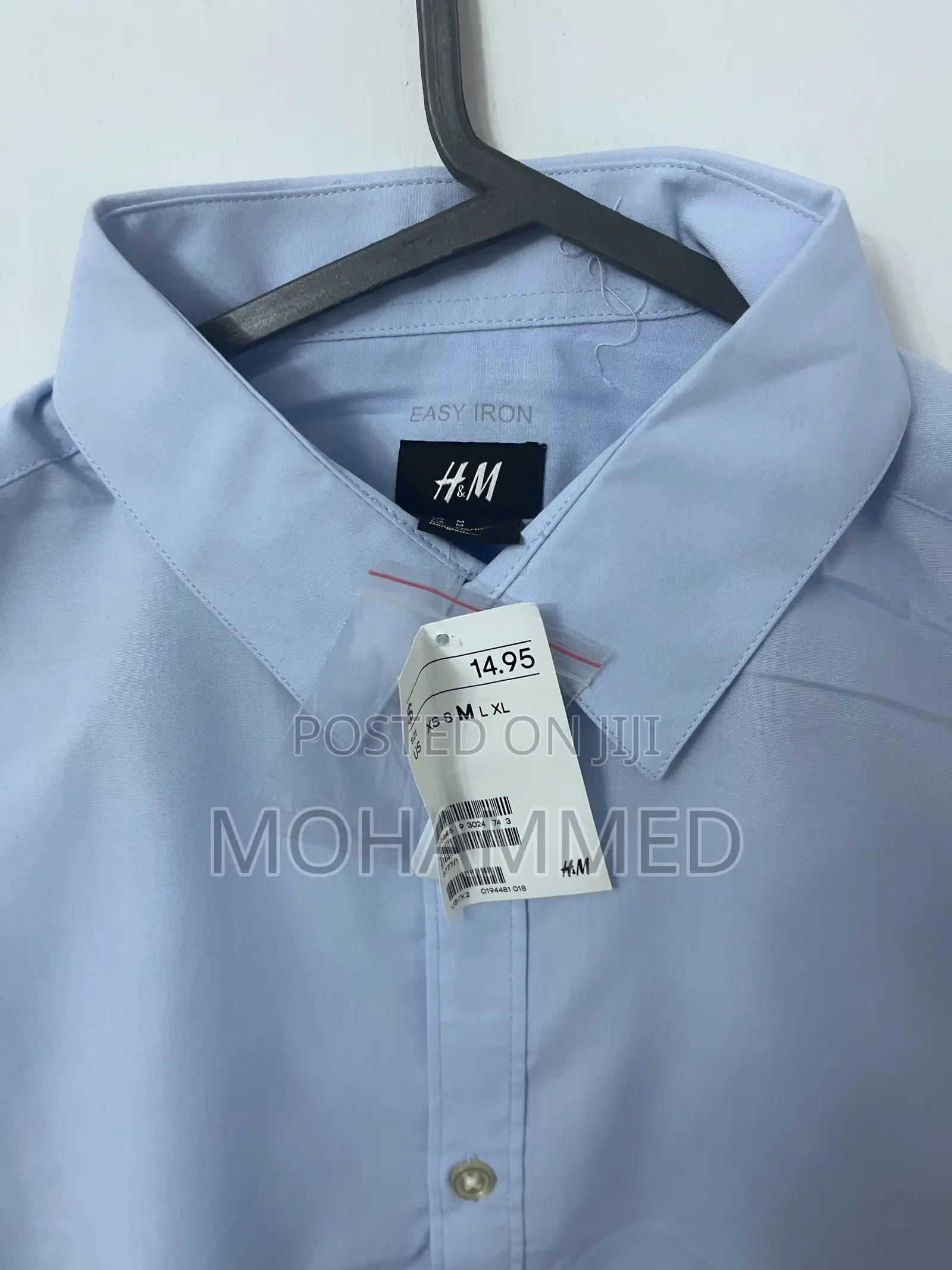 H M Light Blue Shirt ሽሚዝ