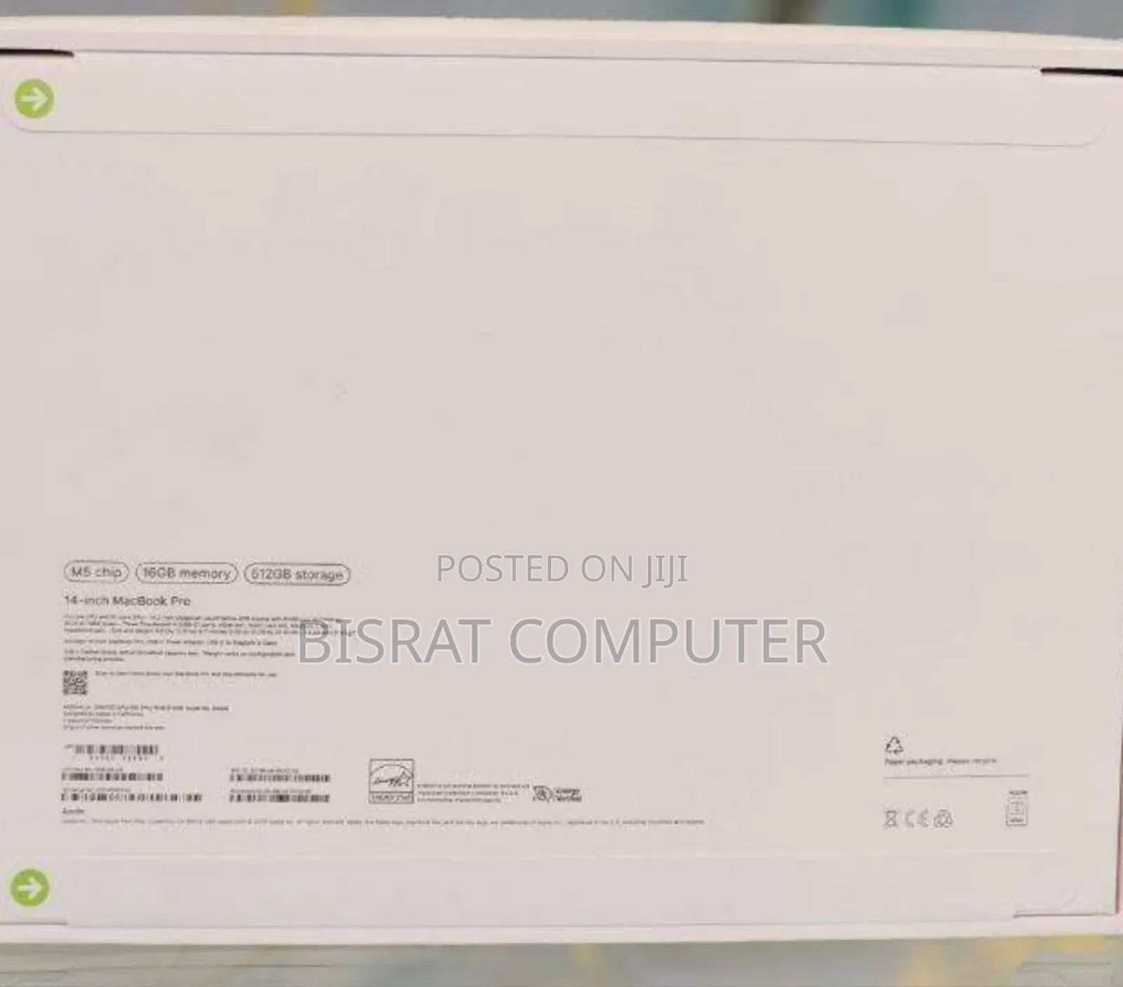 New Laptop Apple MacBook Pro 2025 M5 14-inch 24GB Apple M5 SSD 512GB