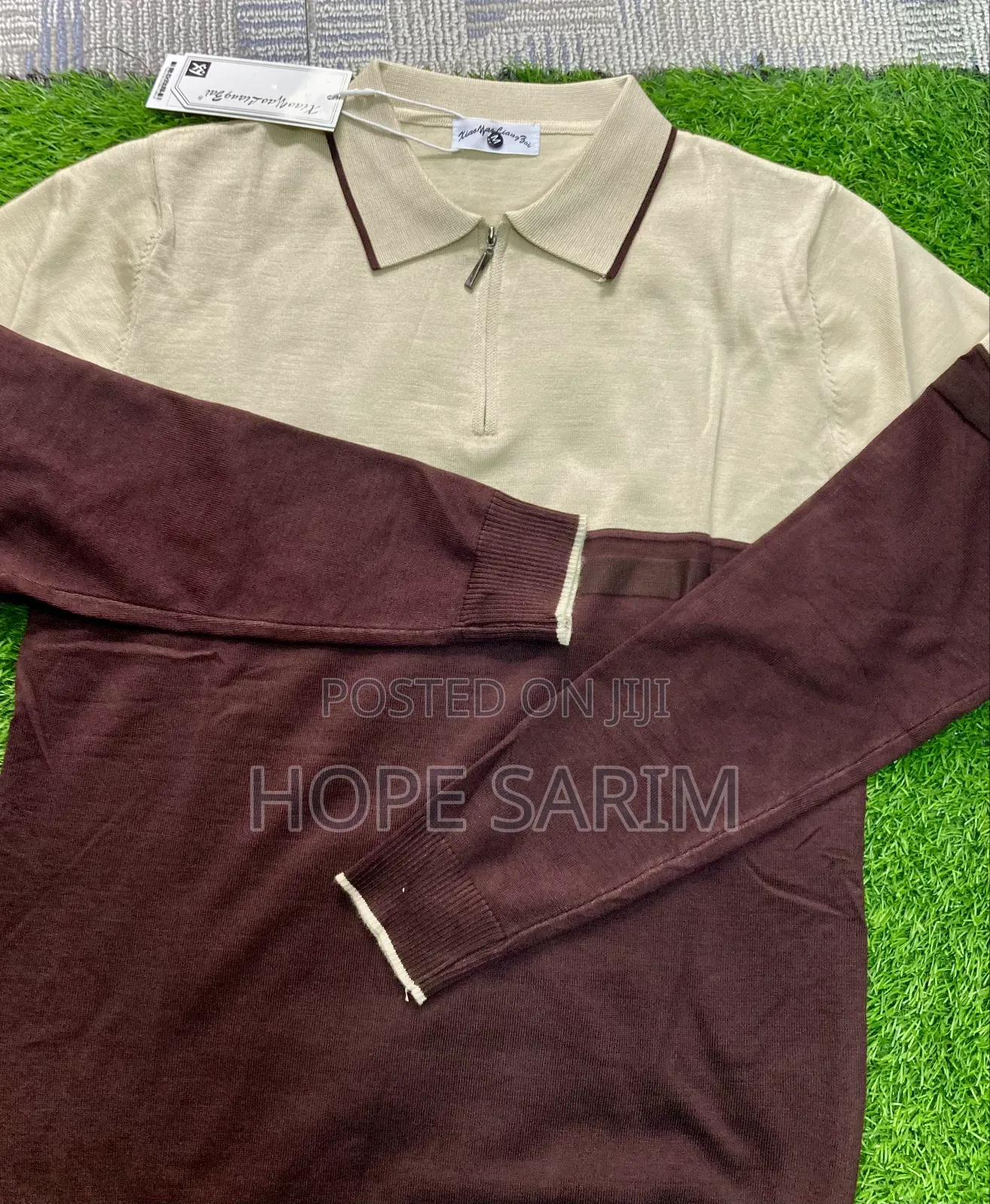 Long-Sleeved Polo Shirt