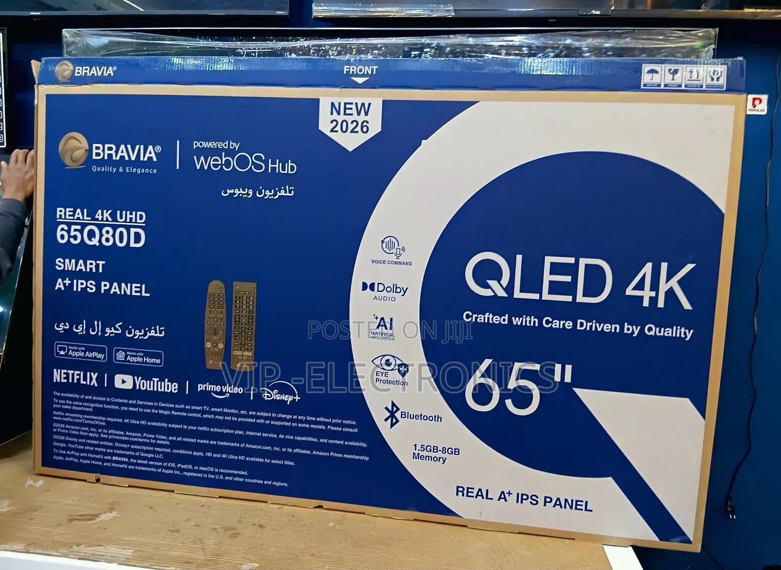 Bravia 65 Inch Tv Real Uhd Smart Qled Tv 2026 Powered by Webos Hub