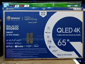 Bravia 65 Inch Tv Real Uhd Smart Qled Tv 2026 Powered by Webos Hub