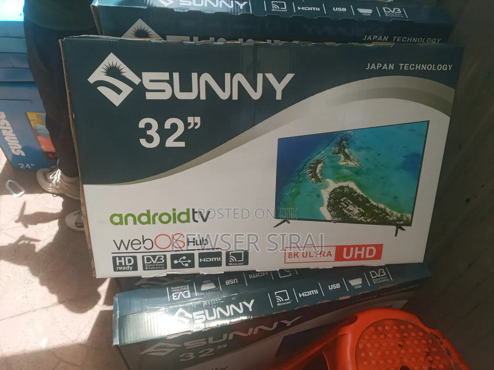 Sunny 32inch Tv Double Glass Hi Fi Sibkre