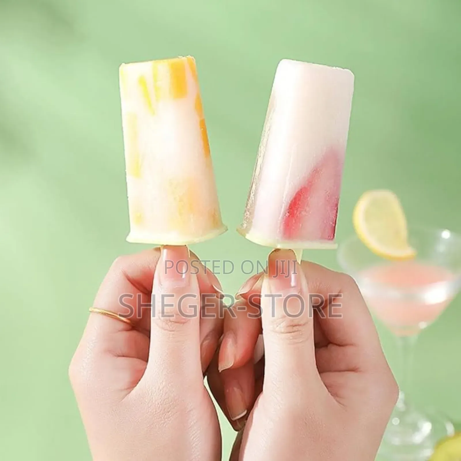 Brand New 8 Reusable Ice Cream Molds