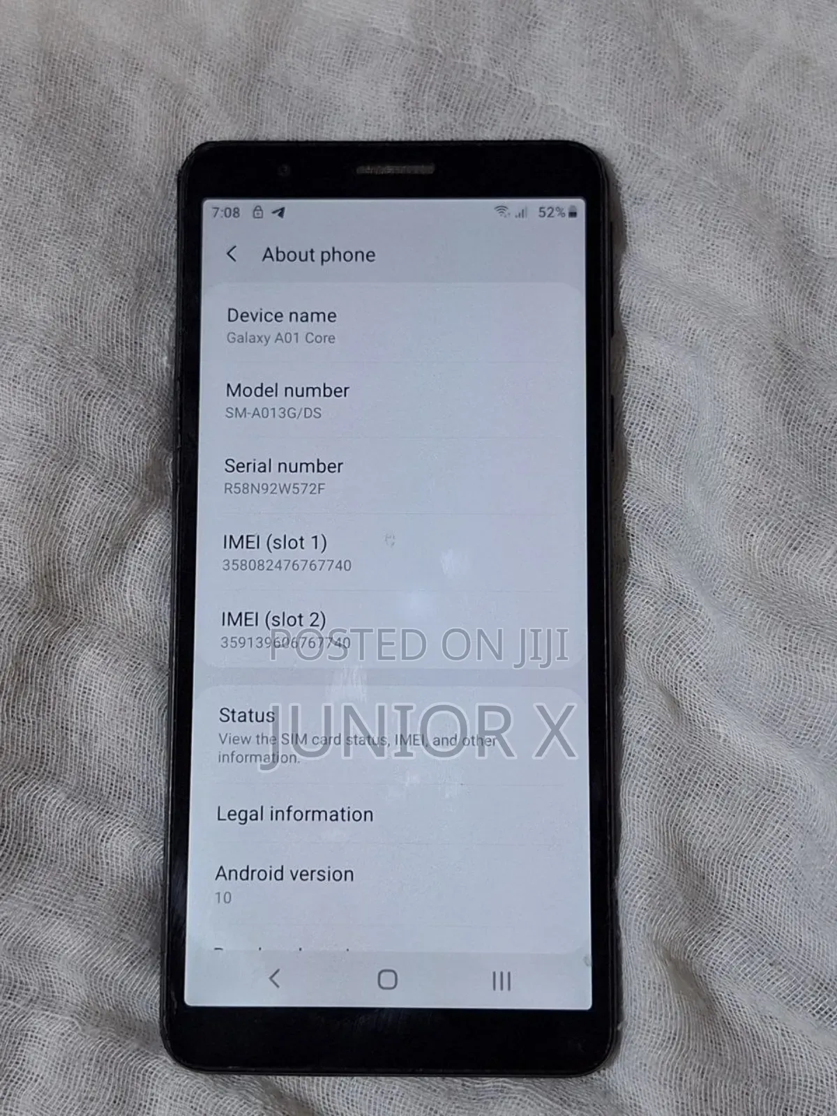 Samsung Galaxy A01 Core 16 GB Black