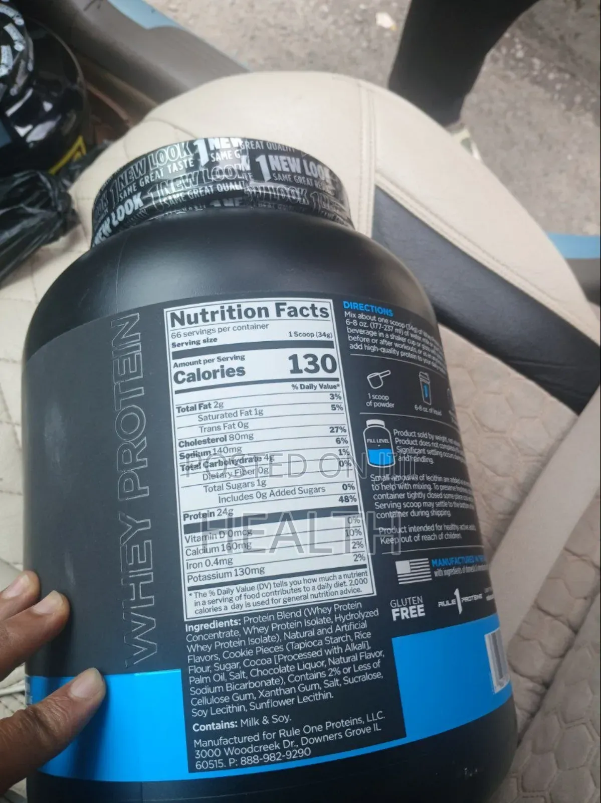 Rule 1 Whey Protein 2.2kg 66 Serving