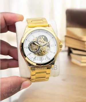 New Golden Fossil Mechanical Watch
