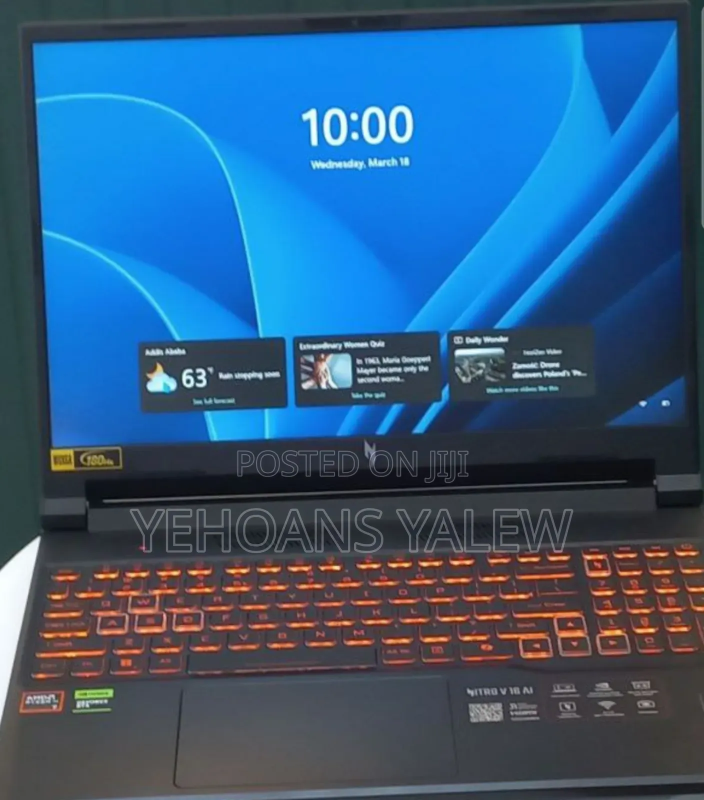 New Laptop MSI Vector 16 HX AI A2XWIG 16GB AMD Ryzen 7 SSD 1T