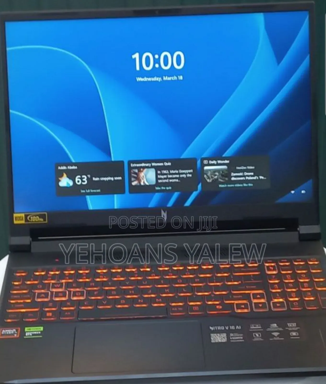 New Laptop MSI Vector 16 HX AI A2XWIG 16GB AMD Ryzen 7 SSD 1T