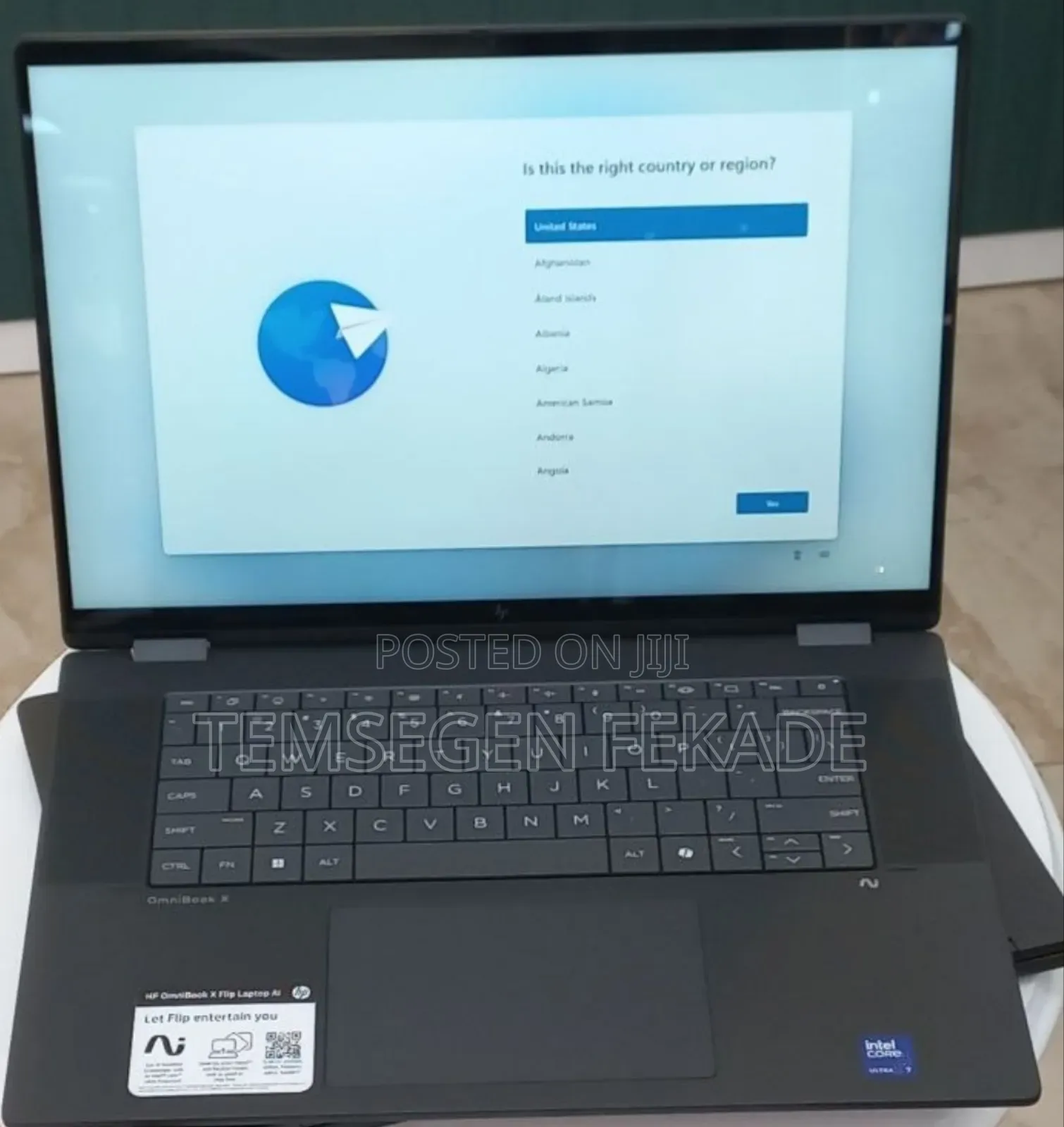 New Laptop HP OmniBook X Flip 16" 16GB Intel Core Ultra 7 SSD 1T