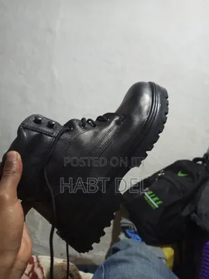 Original Black Leather Safety Boots