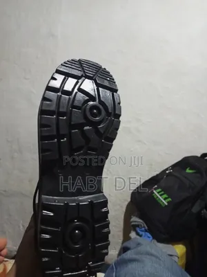Original Black Leather Safety Boots