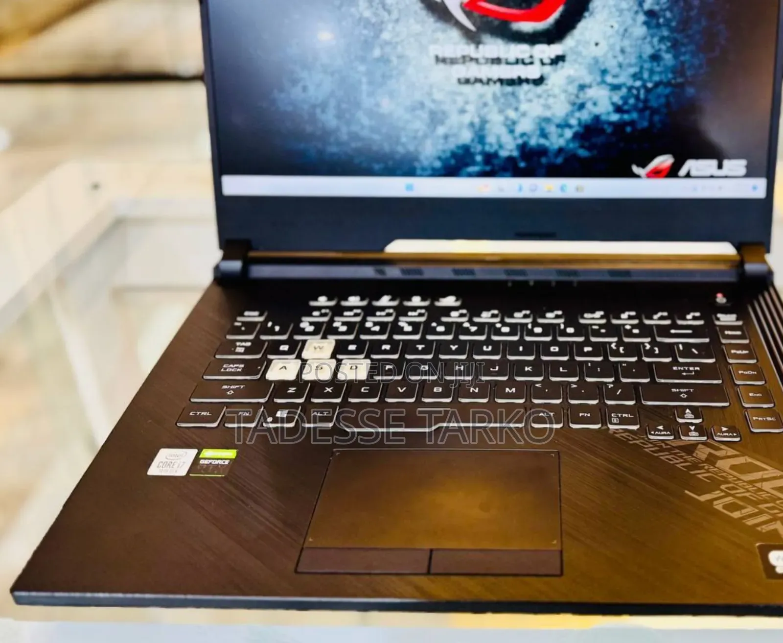 New Laptop Asus ROG Strix G15 G512 16GB Intel Core i7 SSD 512GB