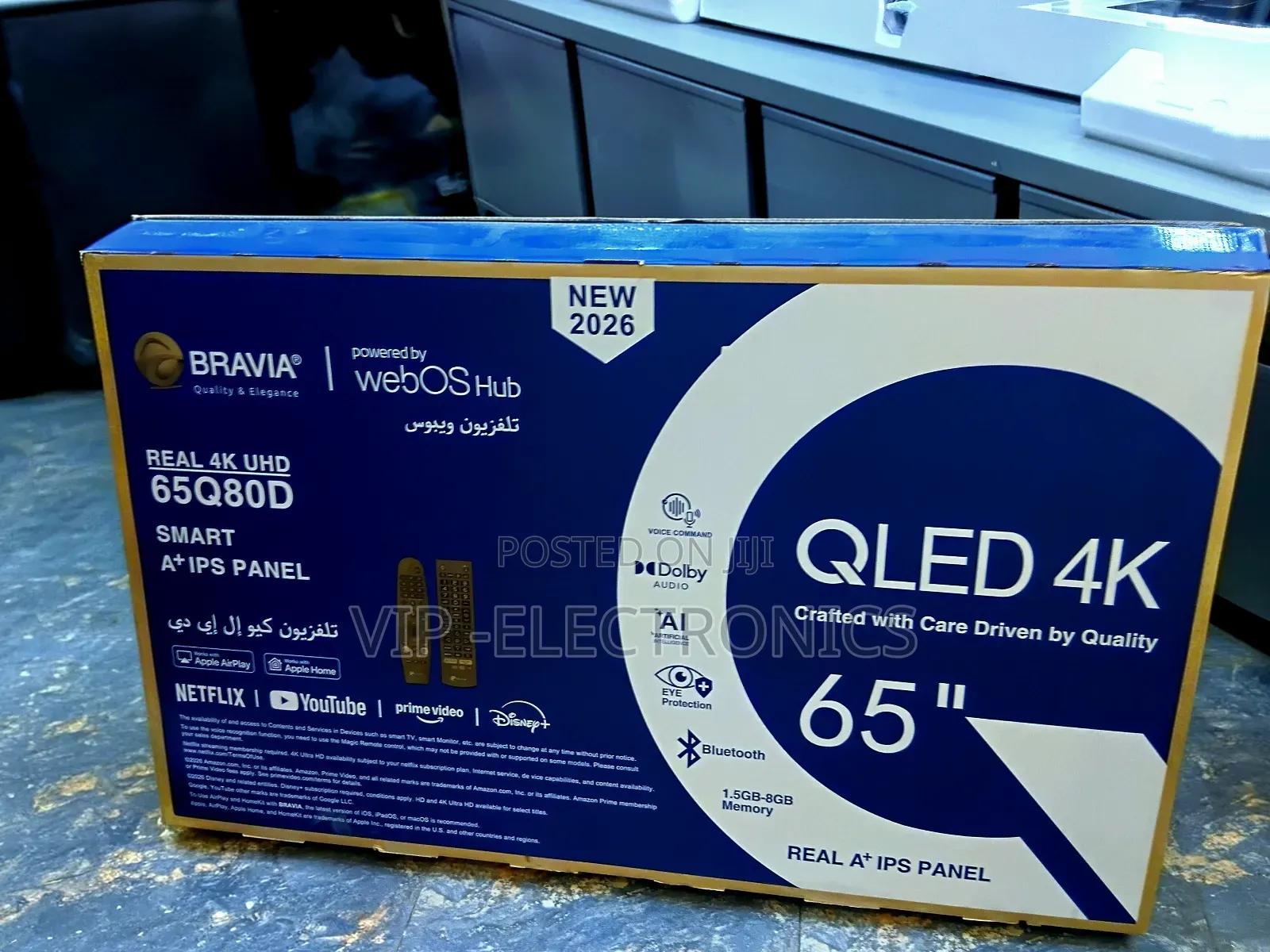 Bravia Tv 65 Inch Qled Smart Tv Webos Hub 2026 New)