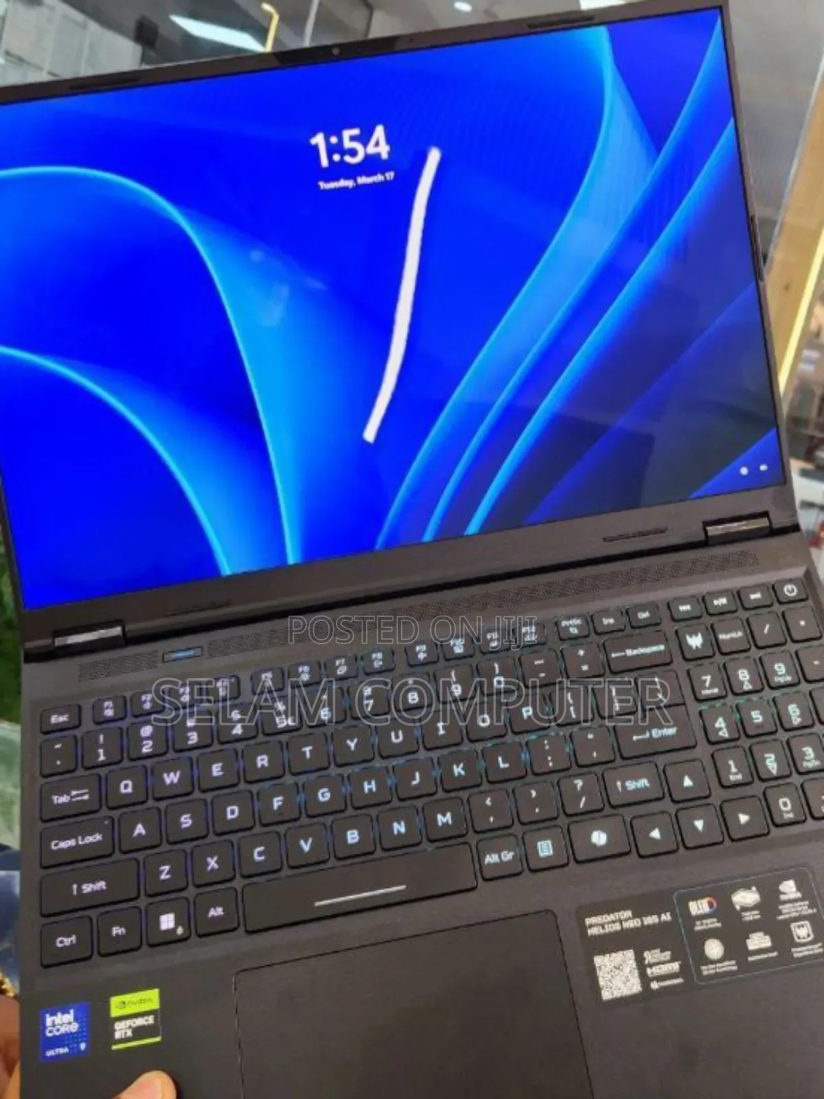 New Laptop Acer Predator Helios Neo 16 32GB Intel Core Ultra 9 SSD 1T