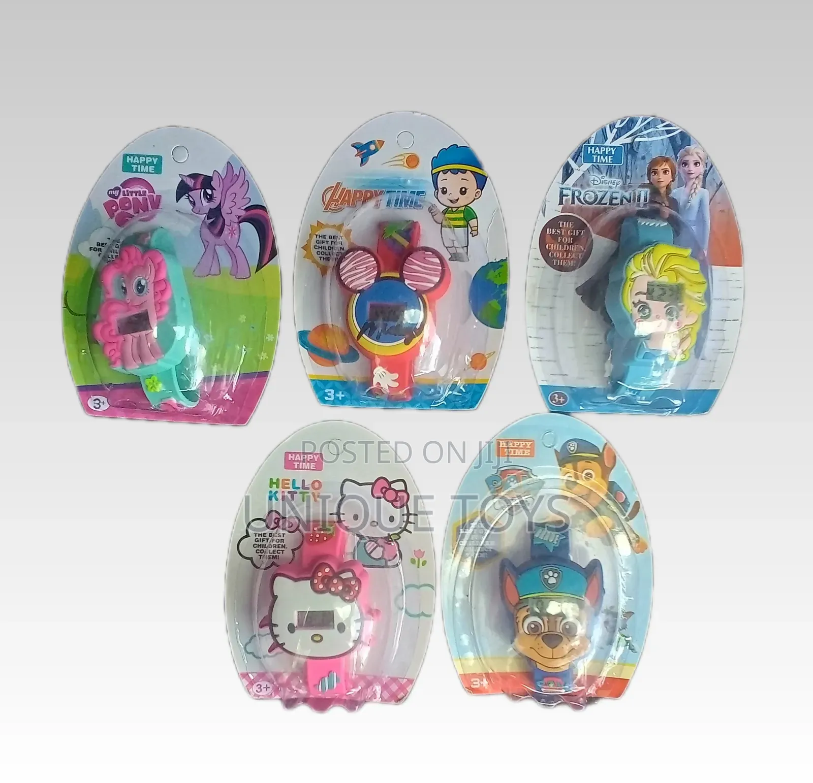 Happy Time 3d Cartoon Digital Watches – Fun Time in One
