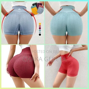 High‐Waist Booty Lift Yoga Shorts – One Size (40kg–70kg)