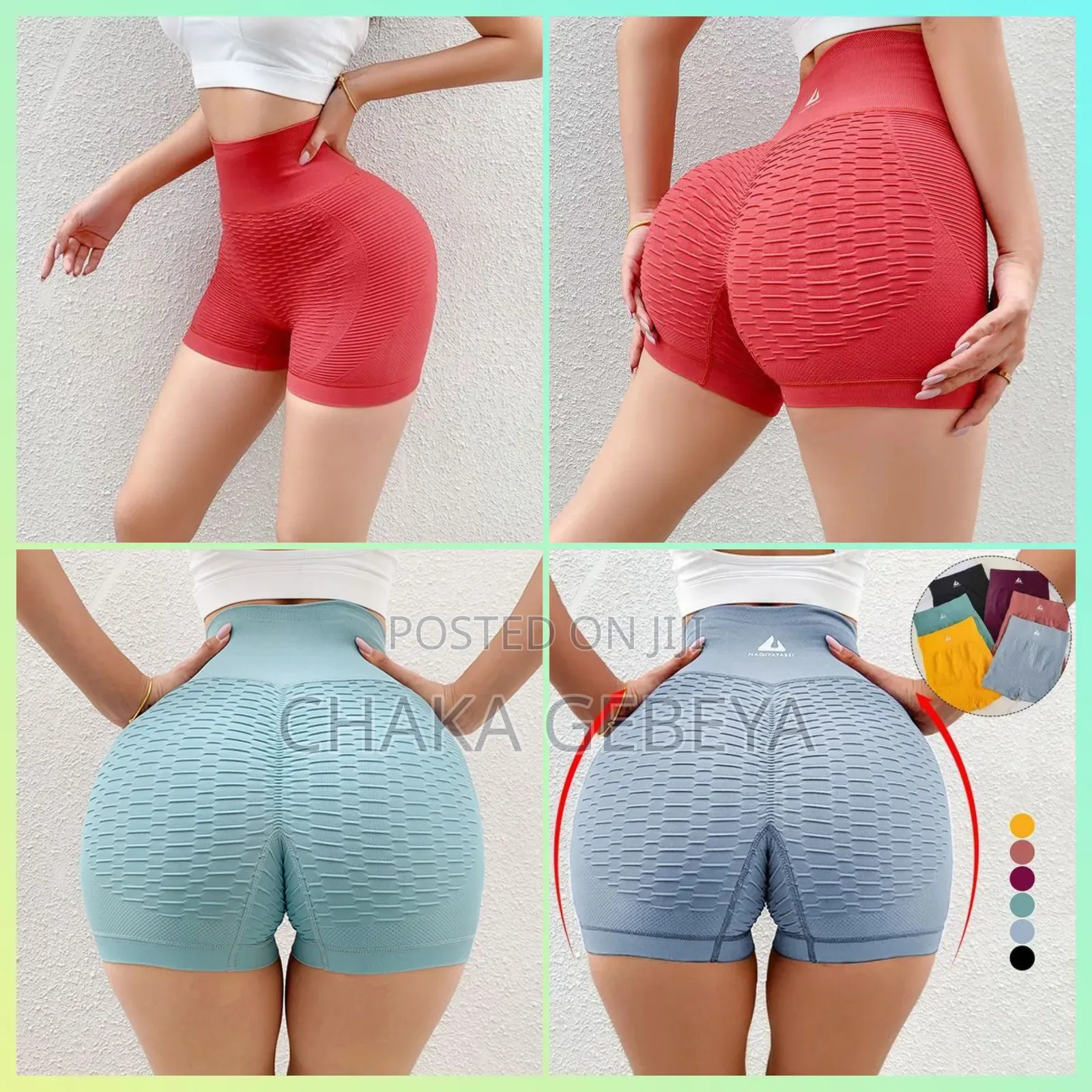 Nylon Butt Lifting Shorts – Super Soft, High Elastic, Slim Fit