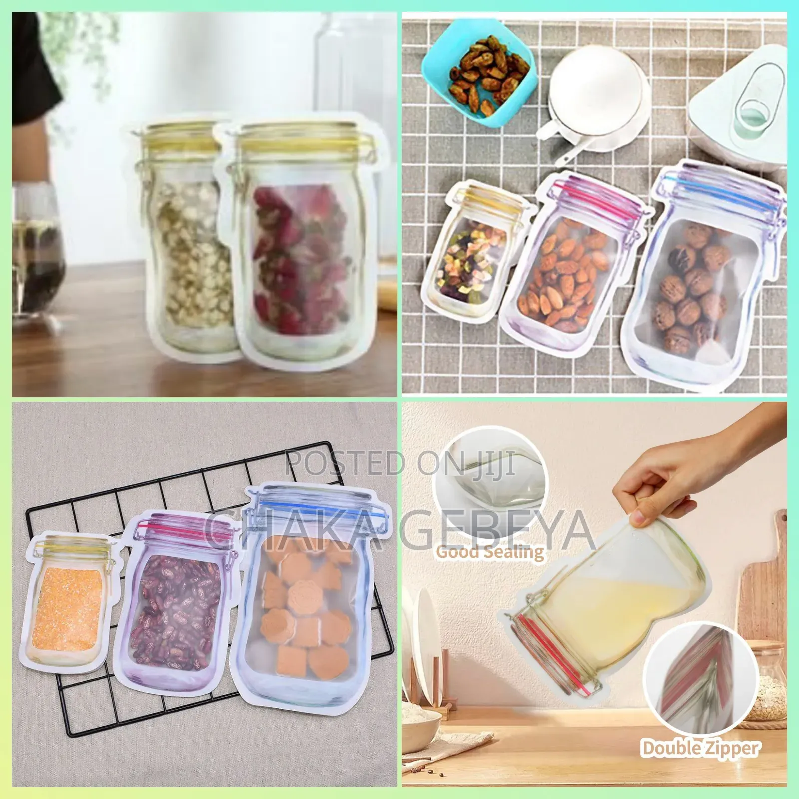 Leak‐Proof Zipper Bags for Snacks, Sandwiches Meal Prep