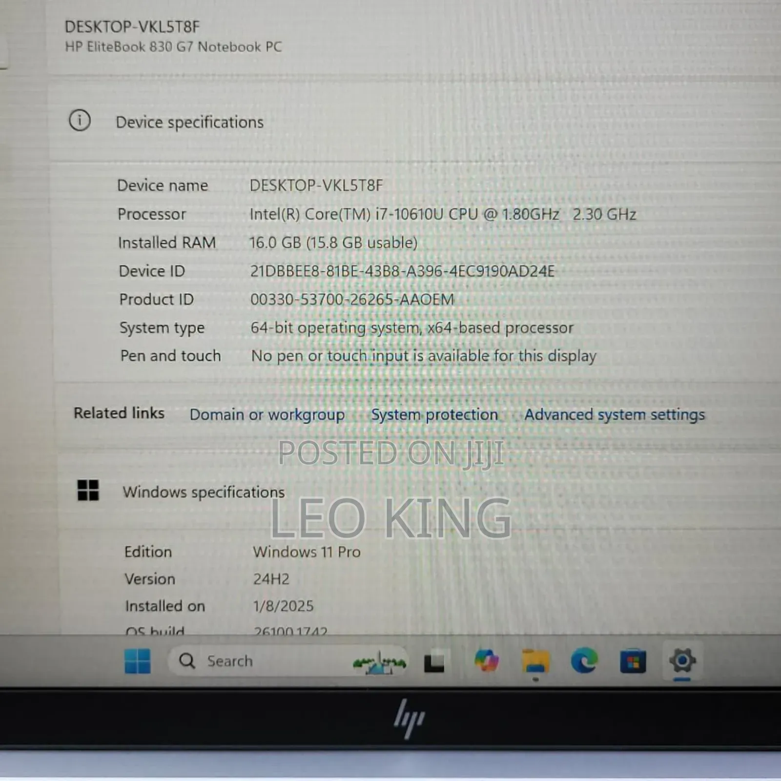 New Laptop HP EliteBook 830 G7 16GB Intel Core i7 SSD 512GB