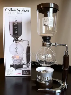 Borosilicate Glass Siphon Coffee Maker-Alcohol Burner,4-5 Cup Capacity