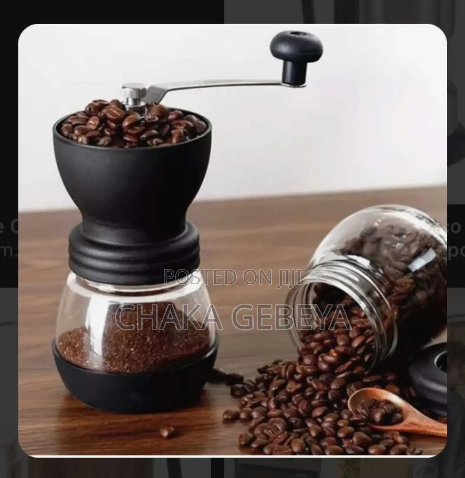 Hand-Crank Spice Mill - For Korarima, Berbere, Coffee Beans