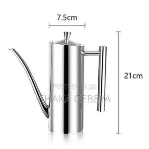 Premium Stainless Steel Oil Dispenser - 500ml/700ml, No-Drip Spout